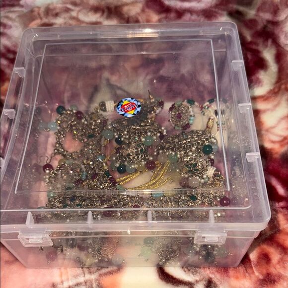 Bollywood style Bridal Elegant Multicolor Jewelry Set NIB NEVER USED - Picture 13 of 13